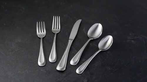 Oneida Satin Sand Dune 45 Piece Flatware Set, Service for 8